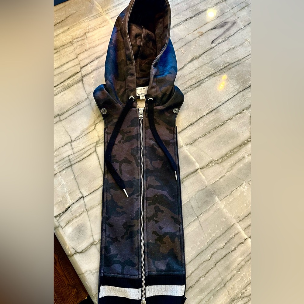 Veronica Beard Dickey, Black and Gray Camo, OS